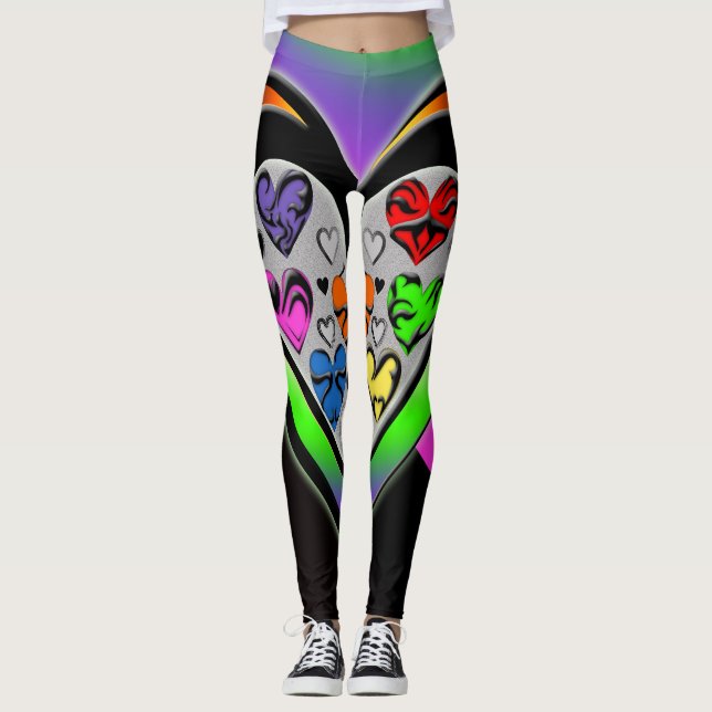 Farben der Liebe Leggings (Vorderseite)