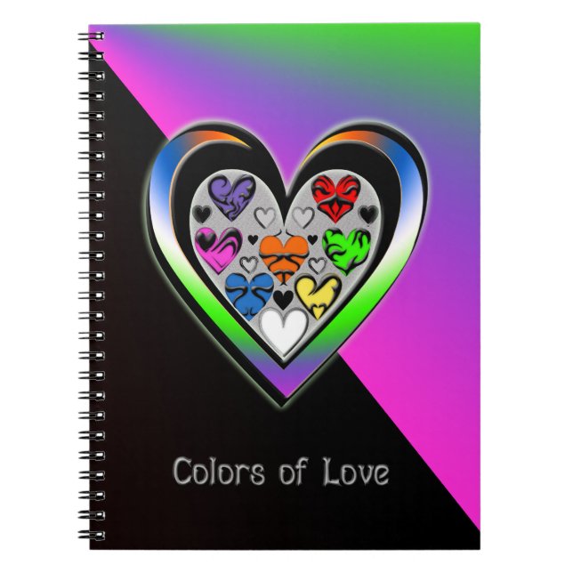 Farben der Liebe Notizblock (Vorderseite)