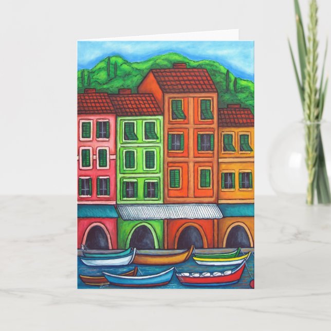 Farben der ligurischen Grußkarte Karte (Vorderseite)