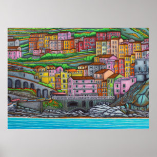 Farben der Manarola Print Poster