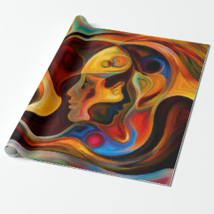 Farben der Mind-Serie. Design aus Elementen Geschenkpapier