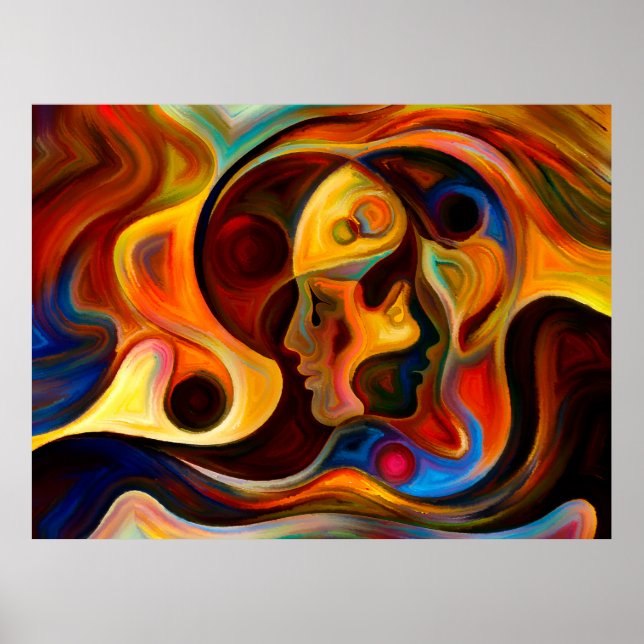 Farben der Mind-Serie. Entwurf aus Elementen Poster (Vorne)