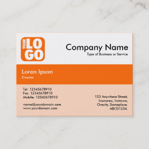 Farben der Mitte - Orange - Ihr Logo Visitenkarte