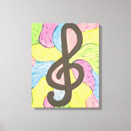 Farben der Musik Leinwanddruck