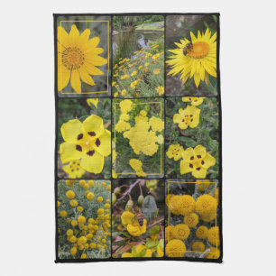 Farben der Natur - Gelbe Blumen Geschirrtuch