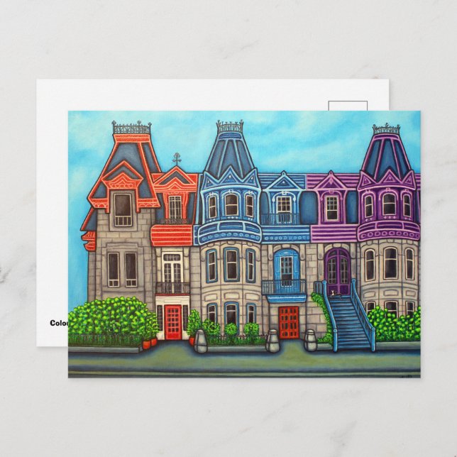 Farben der Postkarte von Montreal von Lisa Lorenz (Vorne/Hinten)