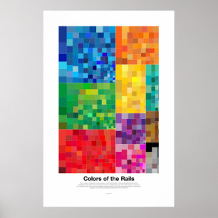 Farben der Schienen (hell) Poster