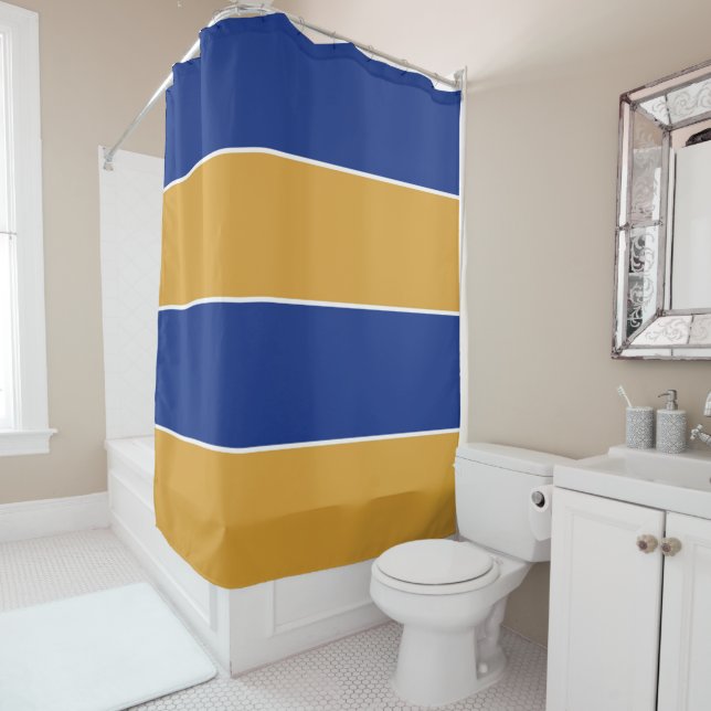 Farben der Staatsflagge in Massachusetts Duschvorhang (Beispiel)