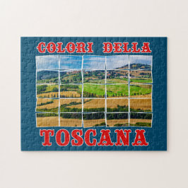 "Farben der Toskana" Landschaft. Palette Italien Puzzle