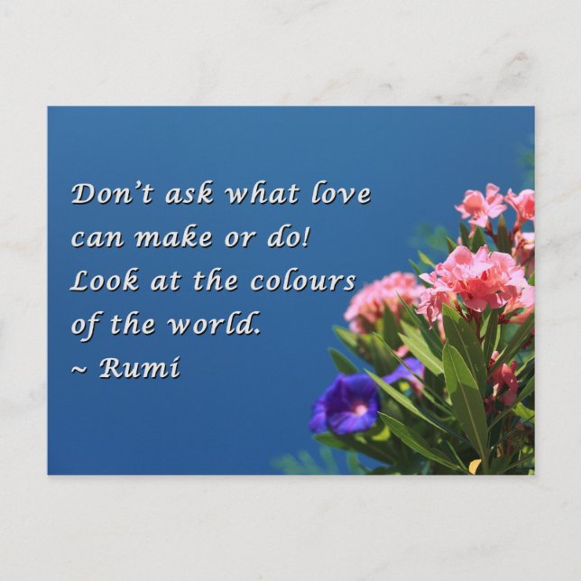 Farben der Welt Postkarte (Vorderseite)