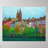 Farben des Basler Posters Print von Lisa Lorenz