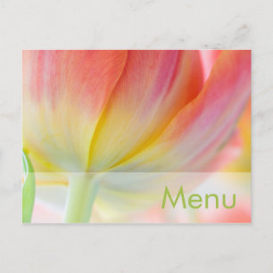 Farben des Frühlings ・ Menü Postkarte