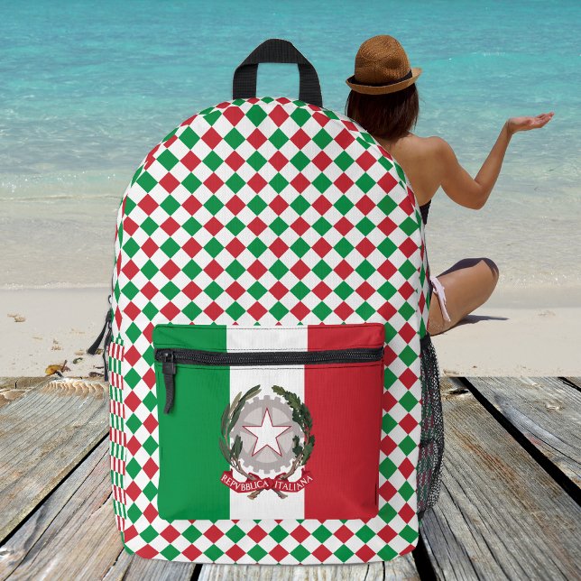 Farben des italienischen Rucksacks, Italiens, ital Bedruckter Rucksack (Von Creator hochgeladen)