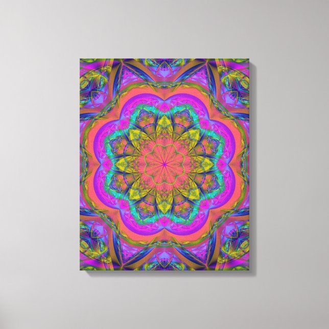 Farben des Lebens, moderne abstrakte Wallart Leinwanddruck (Vorderseite)
