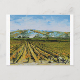 Farben des Napa-Tals, Weinland Kalifornien Postkarte