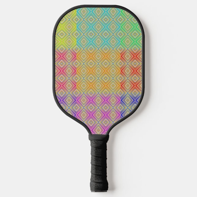 Farben des Rainbow-Alternativmusters Pickleball Schläger (Vorderseite)