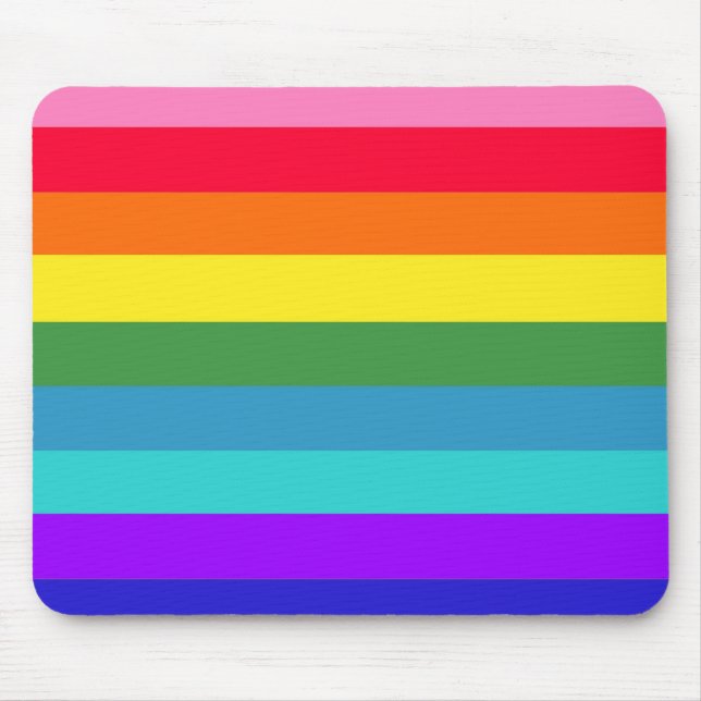 Farben des Regenbogens Mousepad (Vorne)