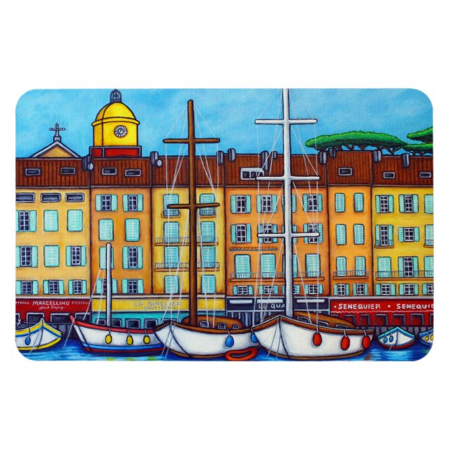 Farben des Saint-Tropez Magnet von Lisa Lorenz (Horizontal)