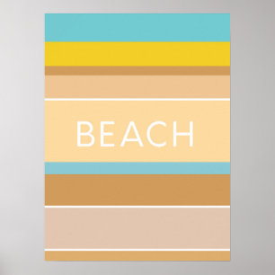 Farben des Sandmeeres Moderne Abstrakt Poster