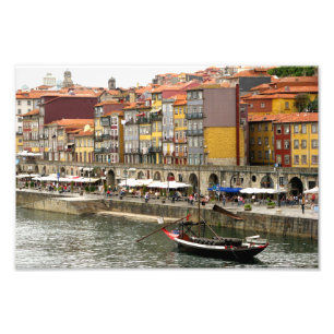 Farben des Stadtports in Porto Portugal Fotodruck