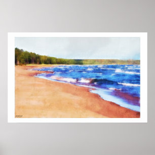 Farben des Wassers Poster