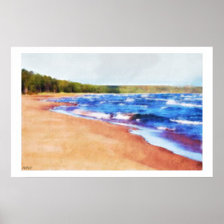 Farben des Wassers Poster