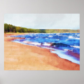 Farben des Wassers Poster