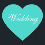 Farben Einladung Türkis Herz-Aufkleber<br><div class="desc">Farbkoordinierung Türkisfarben Maßgeschneiderte Hochzeitturketten und Siegel Sticker - Versuchen Sie selbst, vor kurzem verlobte Paare regelmäßig zu entschlüsseln: Welche Hochzeitsaufkleber sind bei Einladungen beliebt? Diese hübschen und machen Ihre eigenen individuell anpassbaren Sticker für Hochzeit Türkis und Weiß kommen für maßgeschneiderte Hochzeitspostkarten sowie verschiedene Hochzeitsaufkleber. Wunderschöne türkisfarbene und weiße Hochzeitsartikel -...</div>