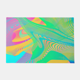 FARBEN FLUO - Fraktal Art - Fußmatte