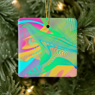 FARBEN FLUO - Fraktal Art - Keramikornament
