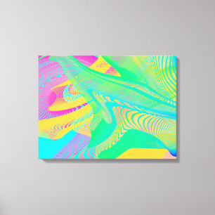 FARBEN FLUO - Fraktal Art - Leinwanddruck