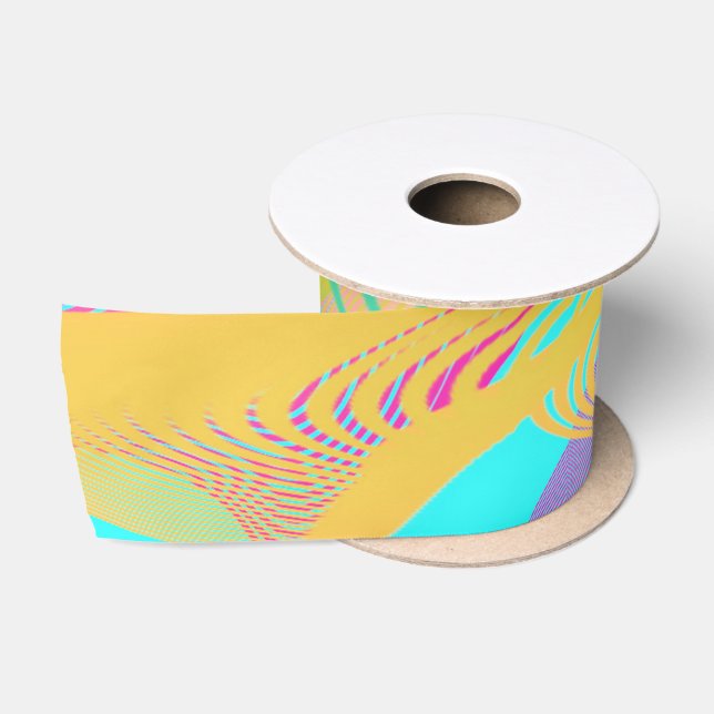 FARBEN FLUO - Fraktal Art - Satinband (Spule)