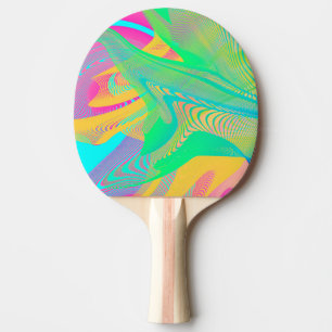 FARBEN FLUO - Fraktal Art - Tischtennis Schläger