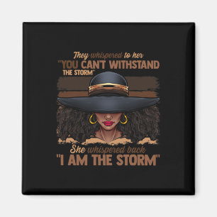 Farben Frauen ich bin das Storm Black Empowerment  Magnet