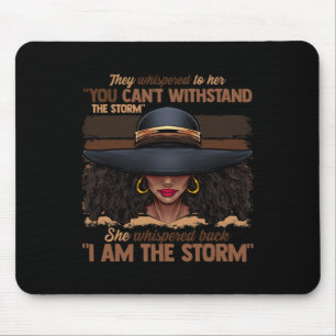 Farben Frauen ich bin das Storm Black Empowerment Mousepad
