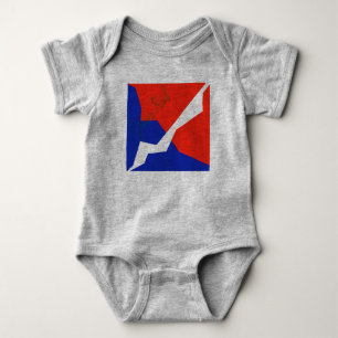 Farben für blaue, weiße Fahne Baby Strampler