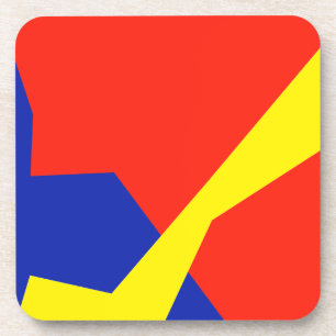 Farben für blaue, weiße Fahne Getränkeuntersetzer