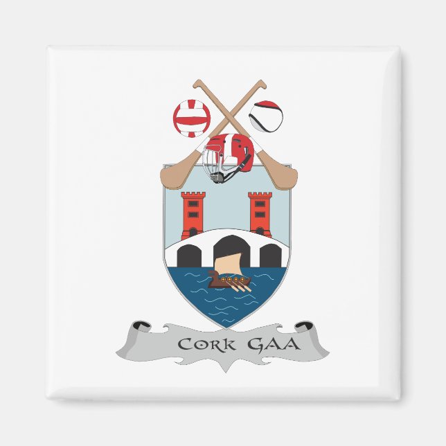 Farben für das GAA-Team für Landkreis Cork Magnet (Vorne)