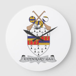 Farben für das GAA-Team für Landkreis Tipperary Große Wanduhr