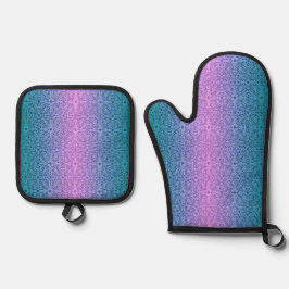 Farben für klassische Stile Ofenhandschuh & Topflappen-Set