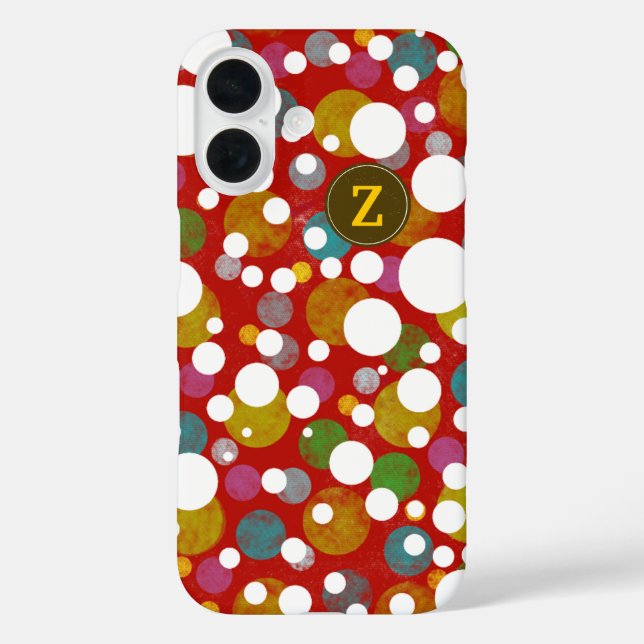 Farben für Polka Dots Muster Zoll Z Case-Mate iPhone Hülle (Rückseite)