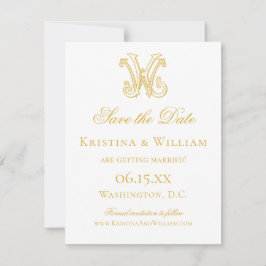 FARBEN KW Monogramm WK Monogramm Save The Date
