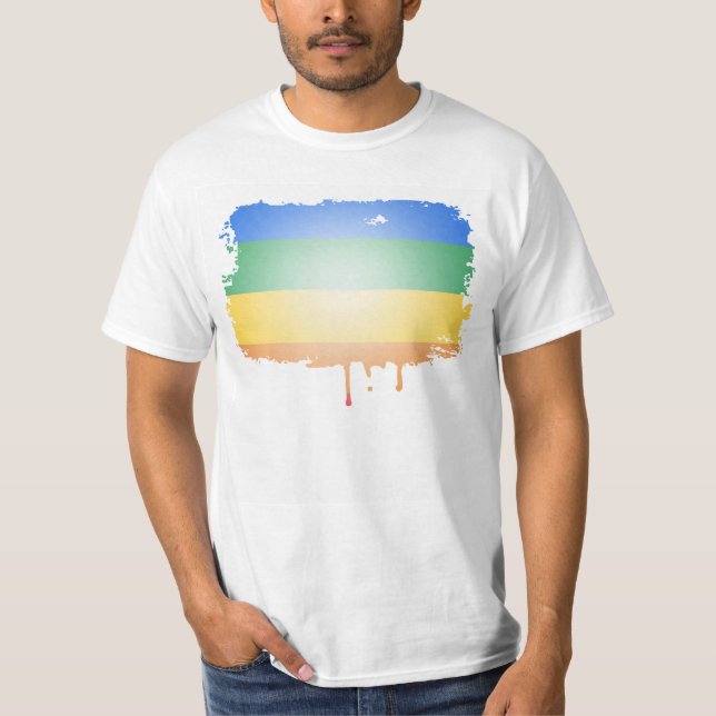 FARBEN LGBT STOLZ-3D T-Shirt (Vorderseite)