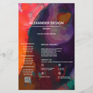 Farben-Meditation   Orange und Violett Flyer