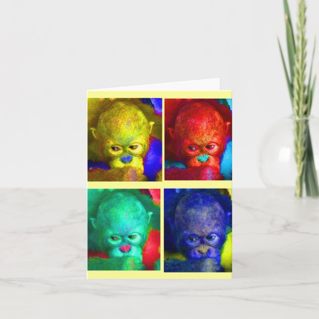 Färben meiner Welt in erster Linie Primate Karte (Vorderseite)