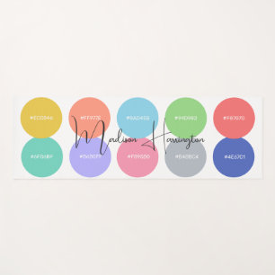 Farben mit dem Hex-Codes-Individuelle Name-Designe Yogamatte