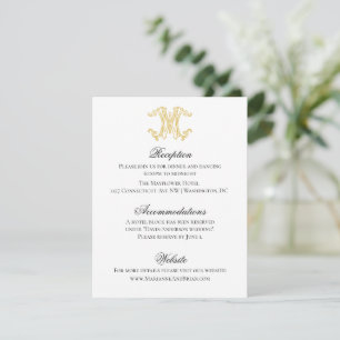 FARBEN MW Monogramm WM Monogramm Einladung