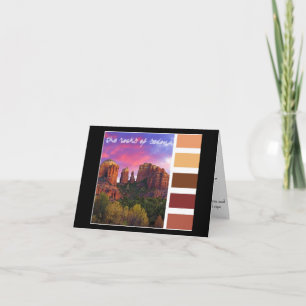 Farben-Palette: die Felsen von Sedona Karte