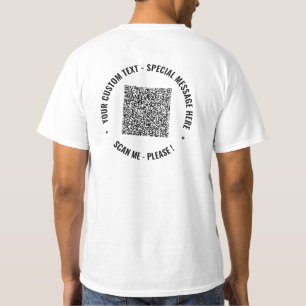 Farben QR-Code und benutzerdefinierter Text - Gesc T-Shirt