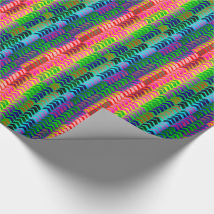 Farben Regenbogen Pfeile Muster Geschenkpapier